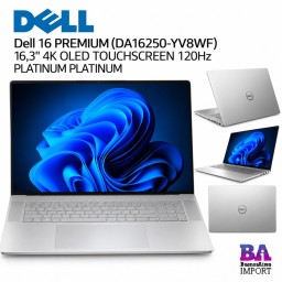Dell 16 PREMIUM (DA16250-YV8WF) 16,3" 4K OLED TOUCHSCREEN 120Hz PLATINUM PLATINUM
