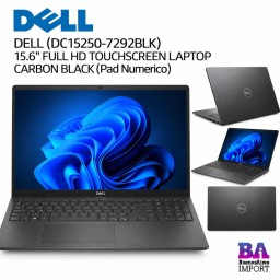 DELL (DC15250-7292BLK) 15.6" FULL HD TOUCHSCREEN LAPTOP CARBON BLACK (Pad Numerico)