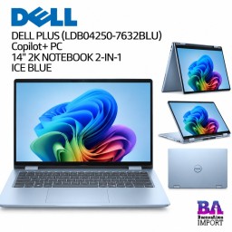 DELL PLUS (LDB04250-7632BLU) Copilot+ PC  14" 2K NOTEBOOK 2-IN-1 ICE BLUE