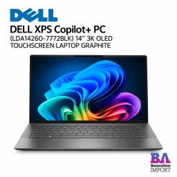 DELL XPS Copilot+ PC  (LDA14260-7772BLK) 14" 3K OLED TOUCHSCREEN LAPTOP GRAPHITE