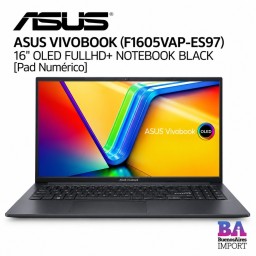 ASUS VIVOBOOK (F1605VAP-ES97) 16" OLED FULLHD+ NOTEBOOK BLACK [Pad Numérico]