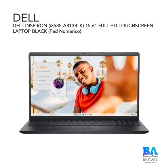 DELL INSPIRON (i3535-A813BLK) 15,6" FULL HD TOUCHSCREEN LAPTOP BLACK (Pad...