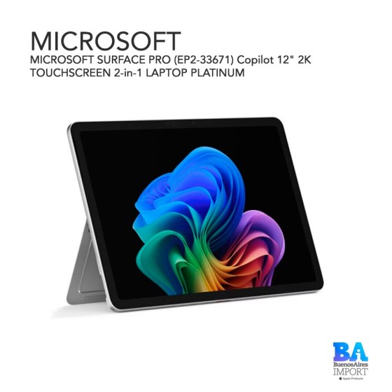 MICROSOFT SURFACE PRO (EP2-33671) Copilot 12" 2K TOUCHSCREEN 2-in-1 LAPTOP...