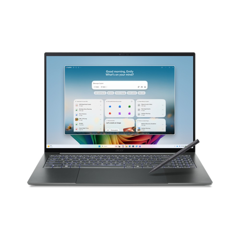 ACER SWIFT 16 AI (SF16-71T-70PN) 16" 3K OLED TOUCHSCREEN LAPTOP BASALT GRAY [Pad Numérico]