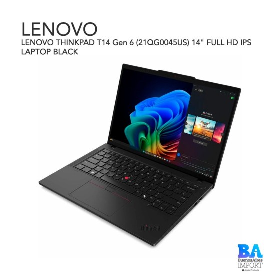 LENOVO THINKPAD T14 Gen 6 (21QG0045US) 14" FULL HD IPS LAPTOP BLACK
