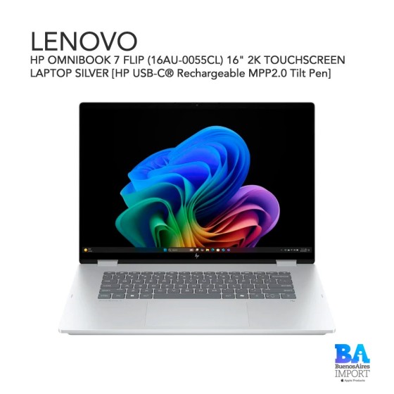 HP OMNIBOOK 7 FLIP (16AU-0055CL) 16" 2K TOUCHSCREEN LAPTOP SILVER [HP USB-C®...
