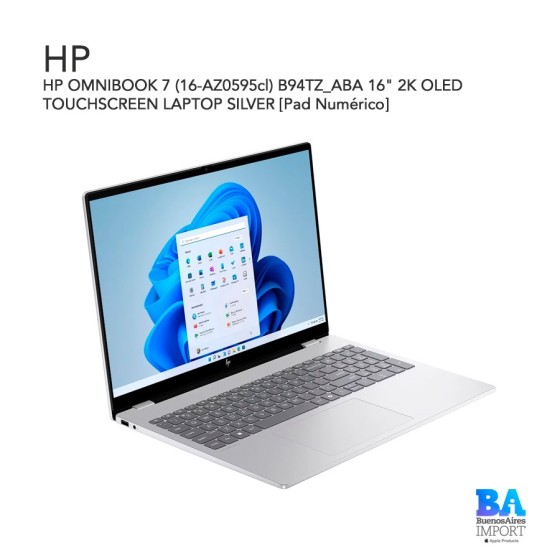 HP OMNIBOOK 7 (16-AZ0595cl) B94TZ_ABA 16" 2K OLED TOUCHSCREEN LAPTOP SILVER...