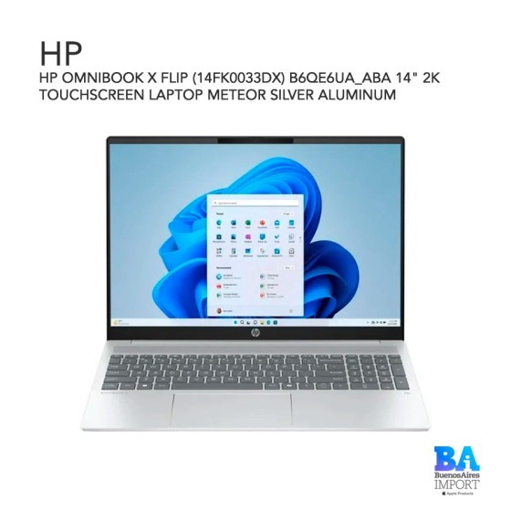 HP OMNIBOOK X FLIP (14FK0033DX) B6QE6UA_ABA 14" 2K TOUCHSCREEN LAPTOP METEOR...