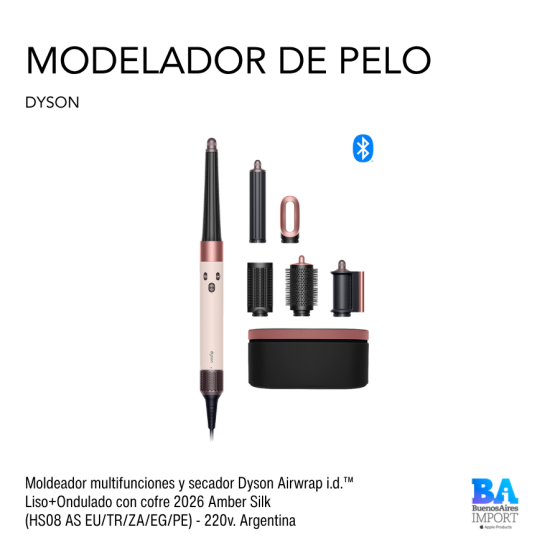 Moldeador multifunciones y secador Dyson Airwrap i.d.™ Liso+Ondulado con...