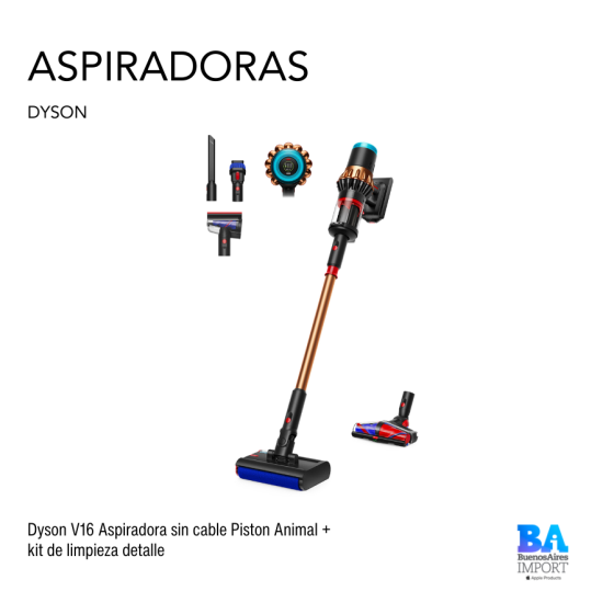 Dyson V16 Aspiradora sin cable Piston Animal +  kit de limpieza detalle